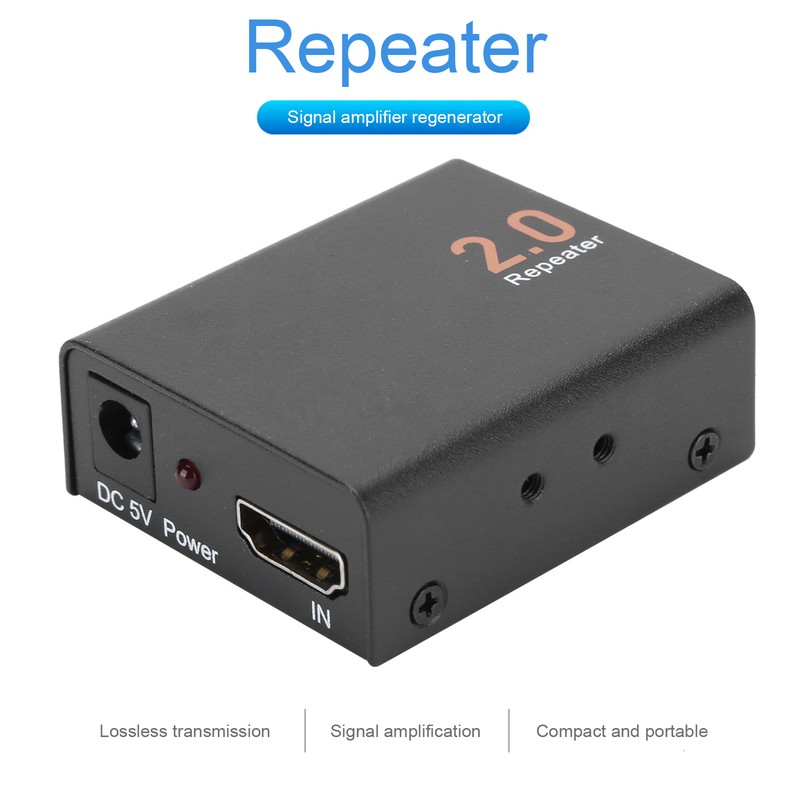 Mini HDMI2.0 Extender Repeater Support 4Kx2K HDMI Signal Amplifier Support