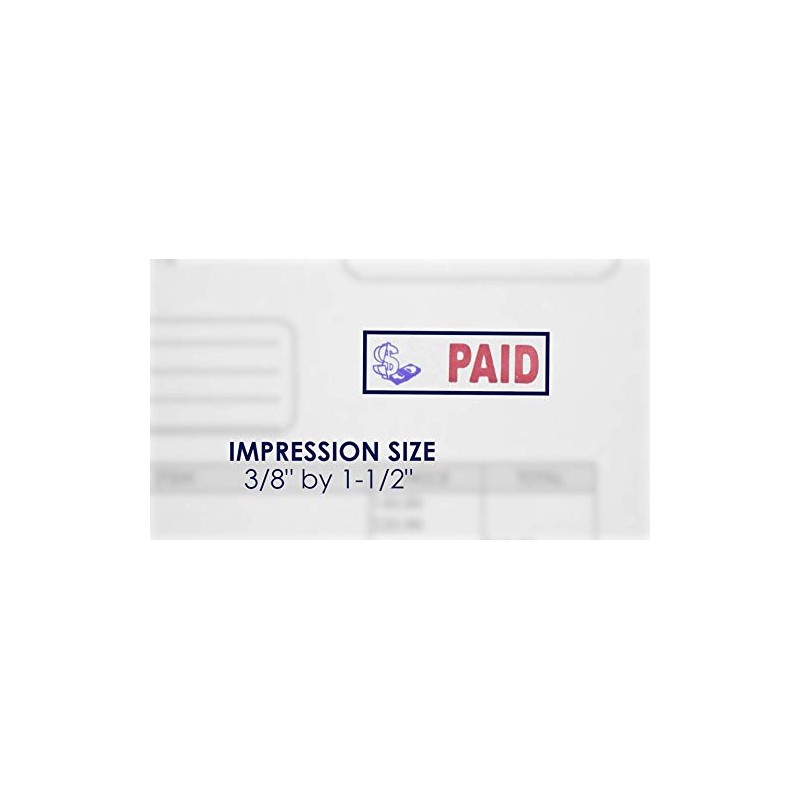 MasterMark Premium - Sello de oficina (pretintado, 2 colores)