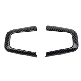 Korlot - Cubierta interior para volante de fibra de carbono, accesorios para GMC Yukon/Yukon XL 2021+ para Sierra 1500 2019+ Sierra 2500 3500 2020+