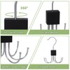 Niuoppy 360°Swivel Belt Hanger for Wardrobe, Belt Hangers for Men,