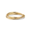 PAVOI Four Way Spinning Anxiety Ring (interlocked, Yellow Gold, 8)