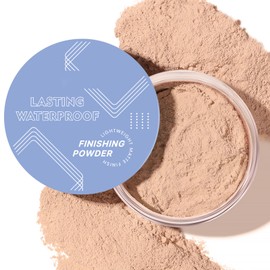CHIFURE Lasting Waterproof Loose Setting Powder Makeup,Oil Control Face Powder Foundation,Lightweight Matte Flawless Smooth Pressed Powder,Cruelty Free Compact Powder,0.46 oz(NATURAL BEIGE)