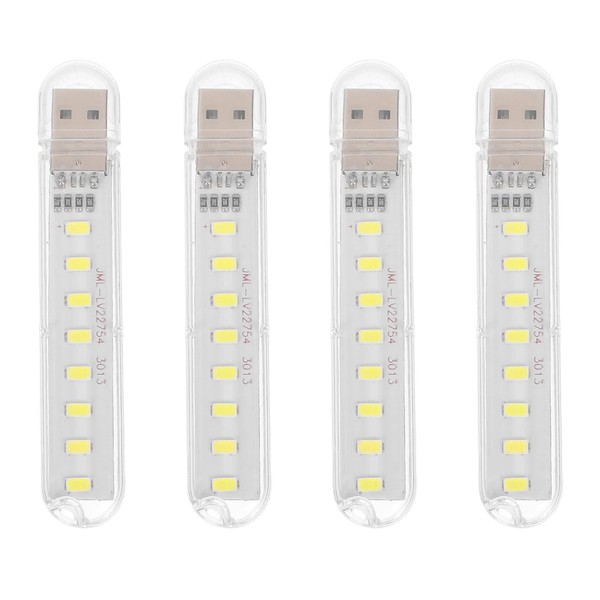 HOMSFOU USB Night Light Set of 4: Mini LED Reading
