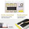 SEEDEW 3D-Double Tips Lash Extensions, 0.07mm D Curl 10mm 12
