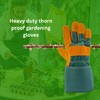HowseHold Heavy Duty Leather Gardening Gloves - Warm Thorn Proof