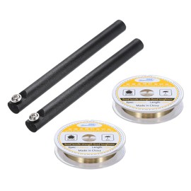 sourcing map 100m/328ft Molybdenum Screen Cutting Wire Line with Handle Phone LCD Cutting Wire Glass Separate Repair Tool, 0.06mm