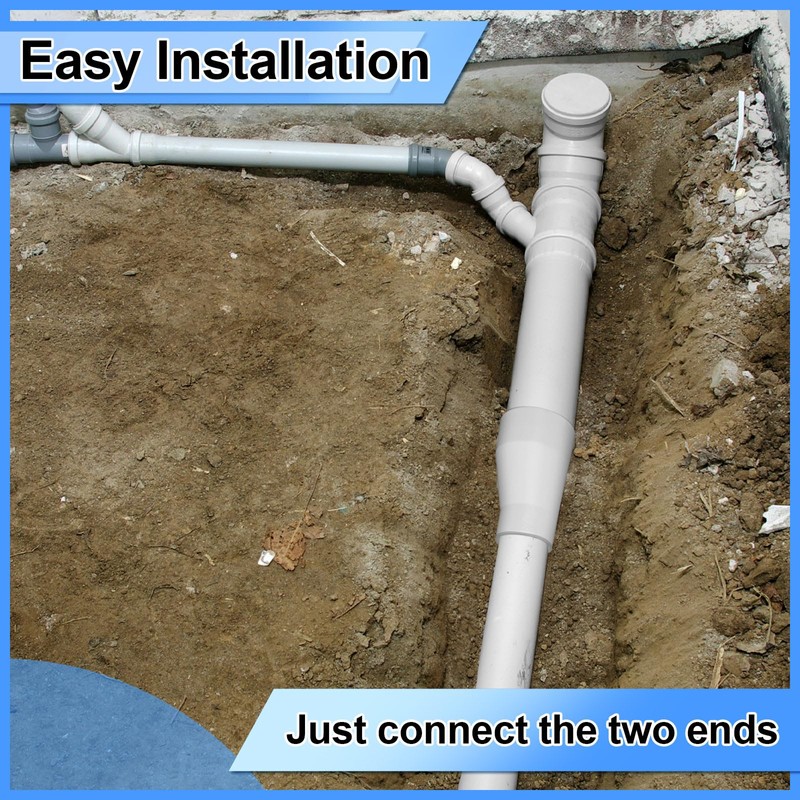 Pushglossy 4" X 3" PVC Pipe Fitting Compatible with 429-E