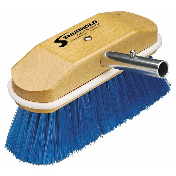 Shurhold Ventana y Casco Cepillo para Polvo para Polvo con cerdas de Nailon Extra Suave Azul, Extra Soft, Blue, 20.3 cm