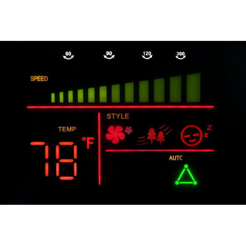 Ozeri 360 Oscillation, Micro-Blade Noise Reduction Technology Tower Fan, Black,