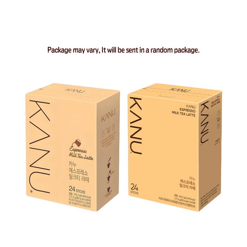 Maxim KANU Espresso Milk Tea Latte Coffee, 17g per Stick,