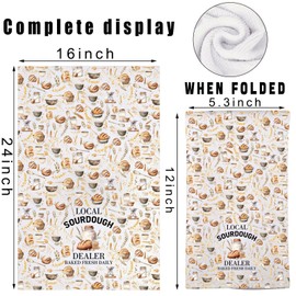 Sourdough Kitchen Towel Sourdough Bread Towel Sourdough Baking Dish Towels Sourdough Master Gifts Sourdough Lover Gift (BAKED FRESH kt1)