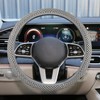 UHANBUT Elastic Stretch Steering Wheel Cover, Anti-Slip 15 inch Microfiber