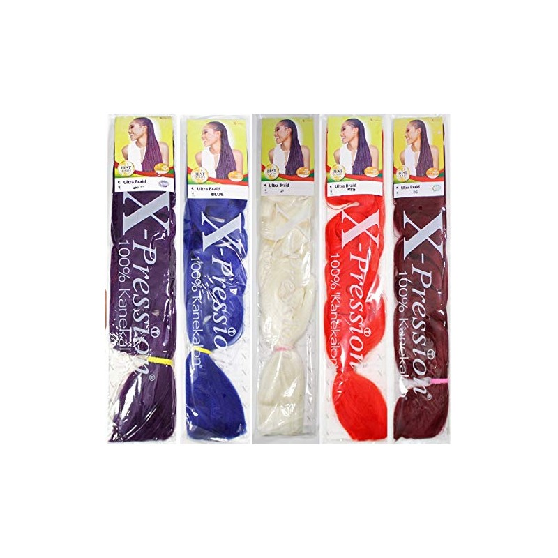 XPRESSION (X-pression) Premium Ultra Braid 82" Hair Extension, 350 Copper