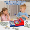 Red Pretend Play Calculadora de caja registradora, regalo para niños