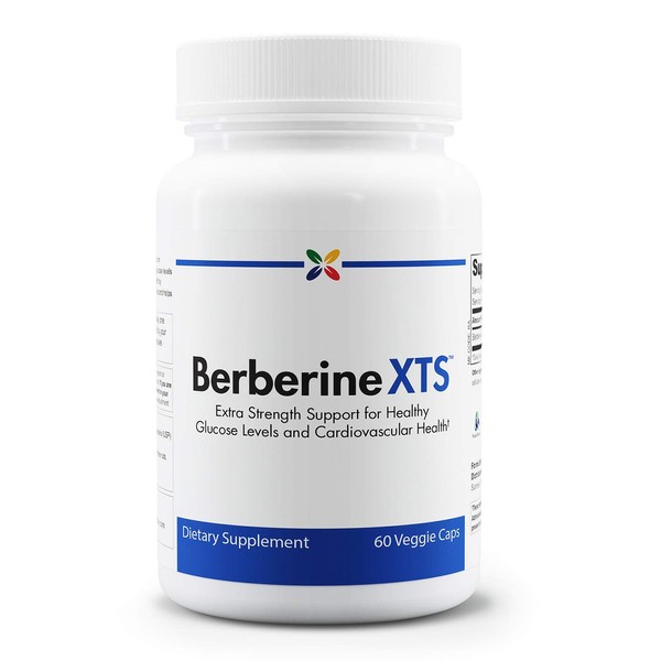 Stop Aging Now - Berberine XTS Formula - Extra Strength Support for Healthy Glucose Levels and Cardiovascular Health - 60 Veggie Caps