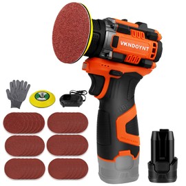 Brushless Small Sander with 36PCS Sandpapers, 2 Variable Speed Cordless Sander (0-500/0-3000 RPM), 3.0Ah Battery, Mini Compact Design Electric Sander for Wood, Metal, Paint Removal, and DIY Projects