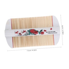 Healvian Bamboo Fine Tooth Comb for Dandruff Removal Portable Grooming Tool for Scalp Care Compact Design for Travel Scalp Detox for Men Women and Pets