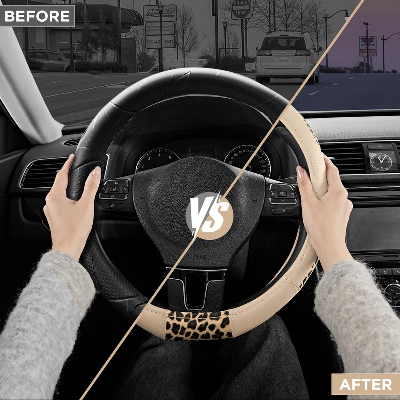 Road Comforts D-Type Steering Wheel Cover - Made with PVC