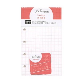 Iikken Refills REH-001I Micro 5 Size M5 Square Tomoe River, 50 Sheets (Strawberry)