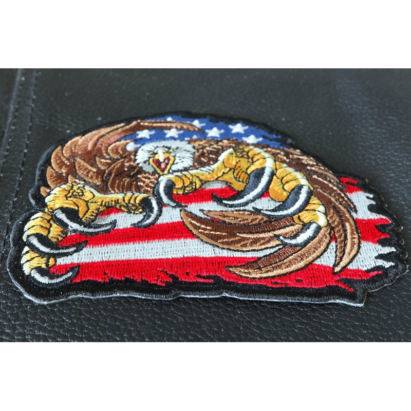 Big Claws Eagle - 4.3x3.5 inch - Embroidered Iron on