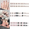 NIUANIUA Nail Tip, Short, False Nails, Cute, Round Tip, Fashion,