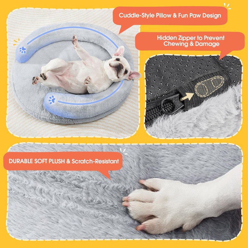 BurgeonNest Orthopedic Dog Bed for Large Dogs, Waterproof Soft Medium