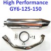 Unbranded Fits Jonway Gator 150, 150-E2, Scooter High Performance Exhaust