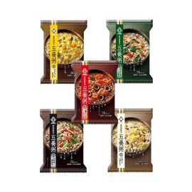 Meishu Manufacturing Original Seasonal Greeting Card: Meishu Production, Porridge, 10 Servings, 5 Porridge, Freeze Dried, Easy Cooking, 1 Meal 80 kcal or less, 5 Types x 2 Meals