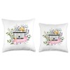Crockpot Low and Slow Floral Throw Pillow