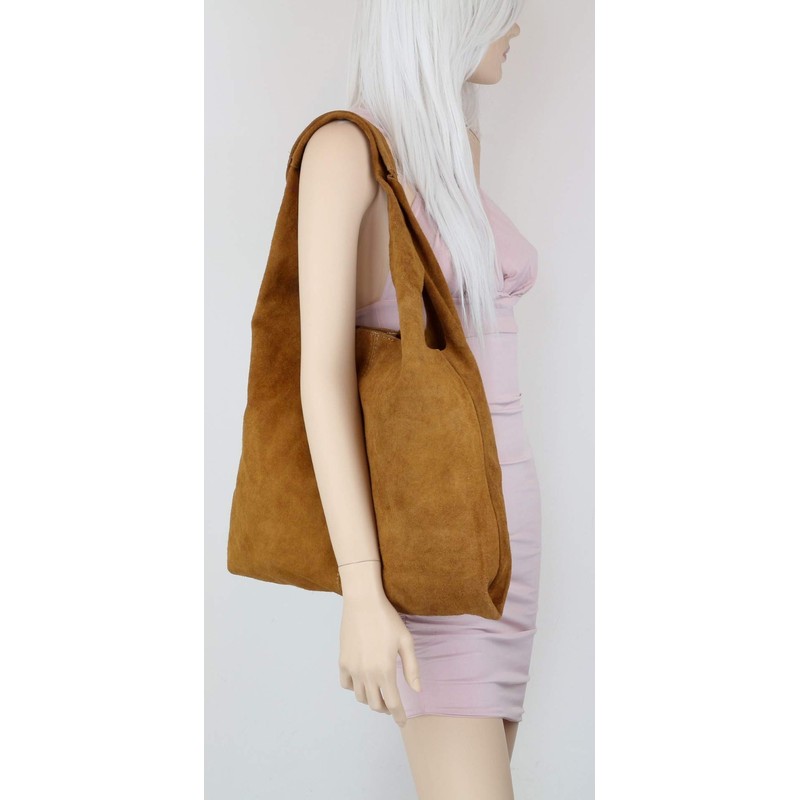 Girly Handbags Plain Open Shoulder Bag (Denim)