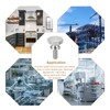 sourcing map M4x8mm Knurled Thumb Screws, 5pcs 304 Stainless Steel