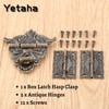 2PCS Antique Folding Hinges with Screws Hinge & 1 PCs