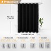 BTTN Extra Long Shower Curtain - 72x96 Inch Long Boho