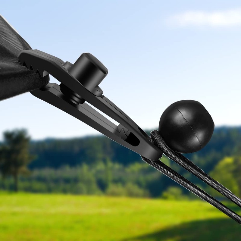 BluVast Rubber Tensioner with Ball 25 Pieces 23 cm Black