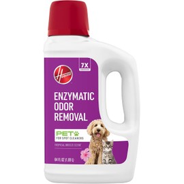 Hoover Pet Portable Spot Cleaner Solution, 64 oz., Tropical Breeze Scent, Upholstery and Carpet Shampoo Solution, Eliminates Pet Messes and Odors, Designed CleanSlate Spot Cleaner