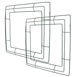 RORPOIR 2 Pcs Iron Wreath Rings for Crafting Versatile Wall Art Wreath Frames for Seasonal Home Decor Christmas Valentine Day and Floral Arrangements