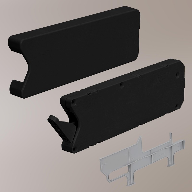 KOTARBAU Flap Fitting Bar Compartment Black 259 mm Construction Plastic