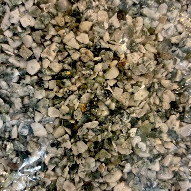 Tree Agate Tumble Polished Chips 5mm - 8mm 1 Ounce