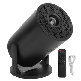 Mini Projector with WiFi Bluetooth, 1080P Support Portable Projector, 270° Rotatable, Auto Horizontal Correction, Movie Projector for TV Stick, HDMI, USB, Laptop, PC, Smartphone