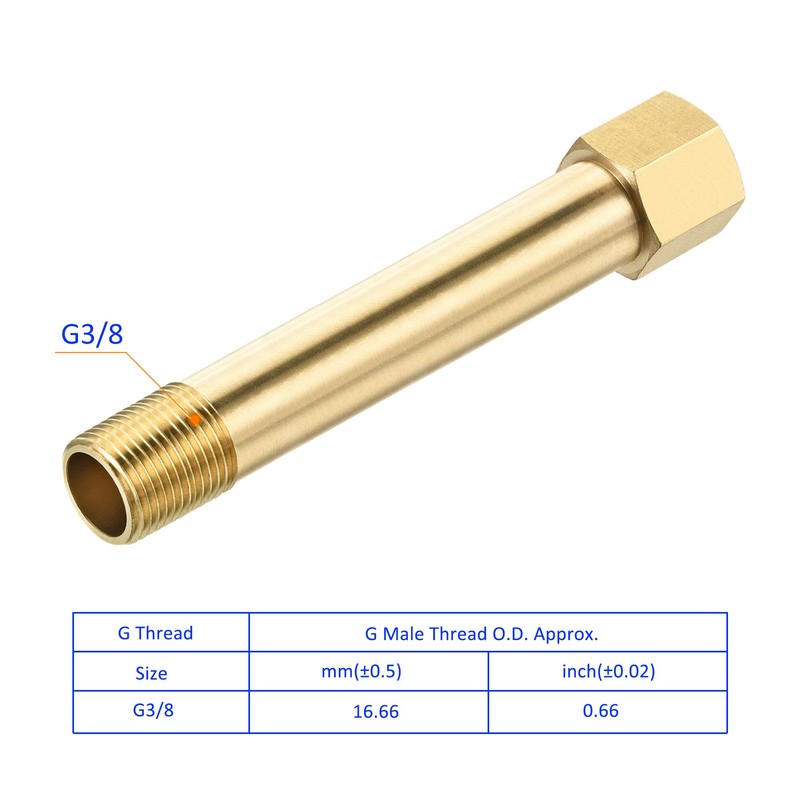 M METERXITY Extension Connector Pipe Fitting Brass Hex Coupling Conversion