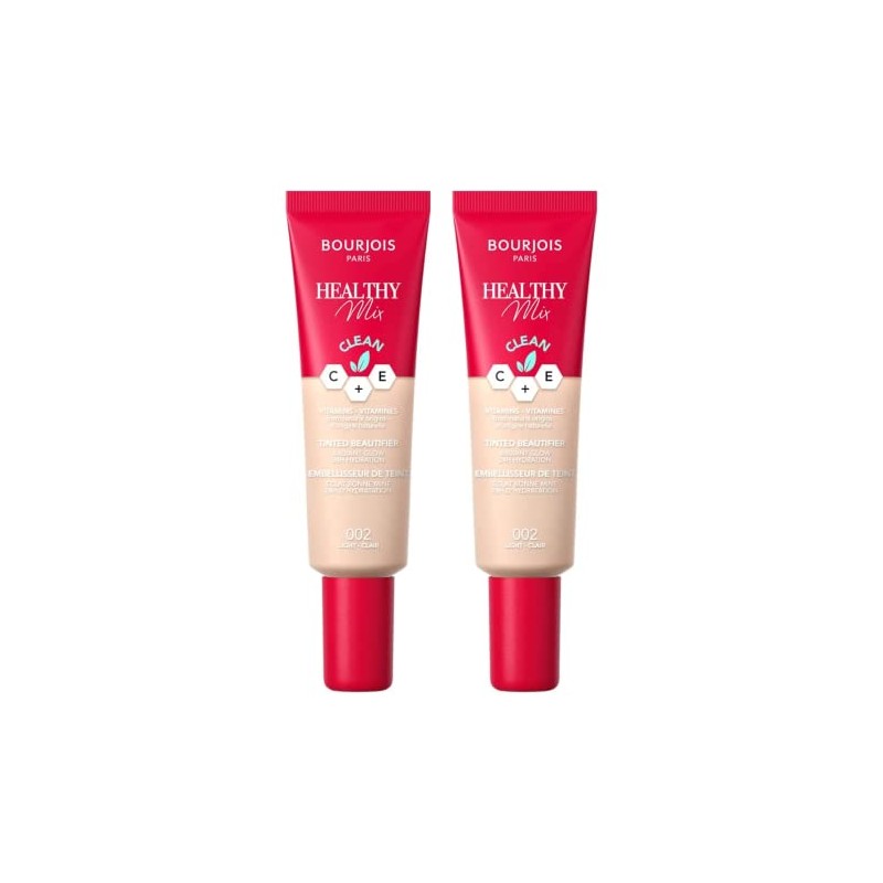 2 x Bourjois Paris Healthy Mix Tinted Beautifier 30ml -