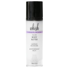Whish Beauty Body Butter for Women - Moisturizing Body Lotion for Dry Skin - Antioxidant-Rich with Shea Butter, Aloe, & Raspberry Butter - Paraben & Sulfate Free - Lavender - 5 fl oz
