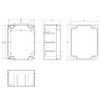WITTKOWARE IP65 Module Housing with Rubber Seal, Screwed, ABS, Light