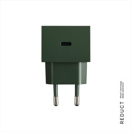 Reduct® Edge.35 USB-C Charger with 35 W, Small/Compact, Fast Charger, Certified and Manufactured to the Highest Standards, Design by Reduct® Germany (Forest)