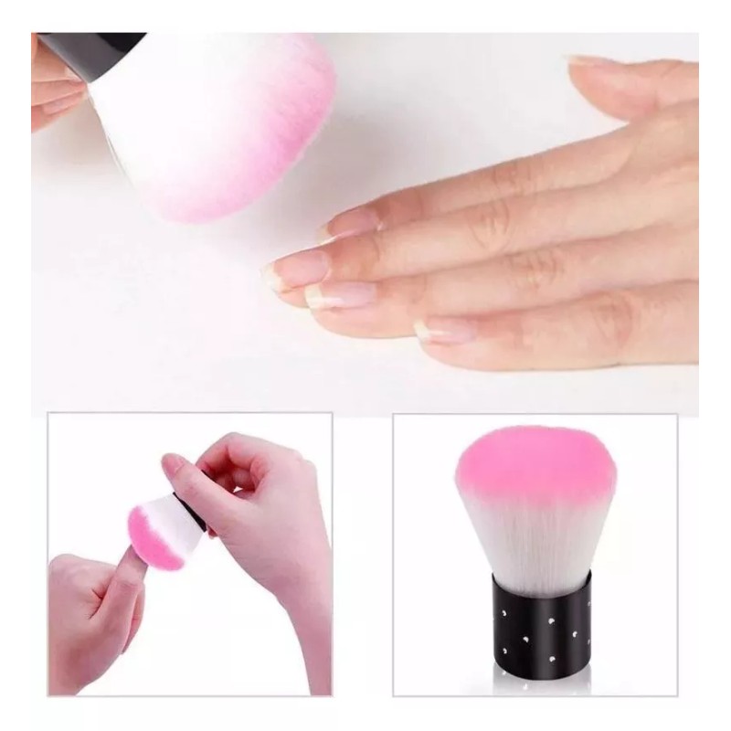 Universo en Linea 3 Piezas Brocha Rubor Sombra Limpia Uñas