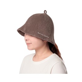 Maison Sauna Hat, Prevents Hair Damaging, Towel Fabric, Easy to Wash Men's, Women's, Sauna Goods, Stylish, Braun