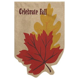 Evergreen Flag & Garden Welcome Fall Leaves Vertical Flag