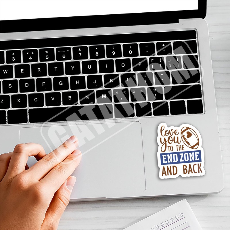 (3pcs) Funny Football Stickers – Love You to The End