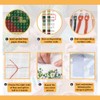 FREEBLOSS DIY Cross Stitch Wall Hanging Kit Spring Flowers Leaves