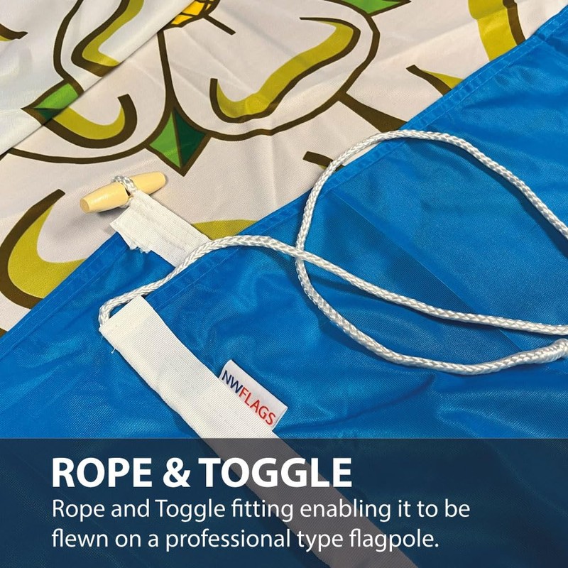 NWFlags Yorkshire Flag 150gsm Nylon Rope & Toggle 5ft x